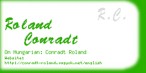 roland conradt business card